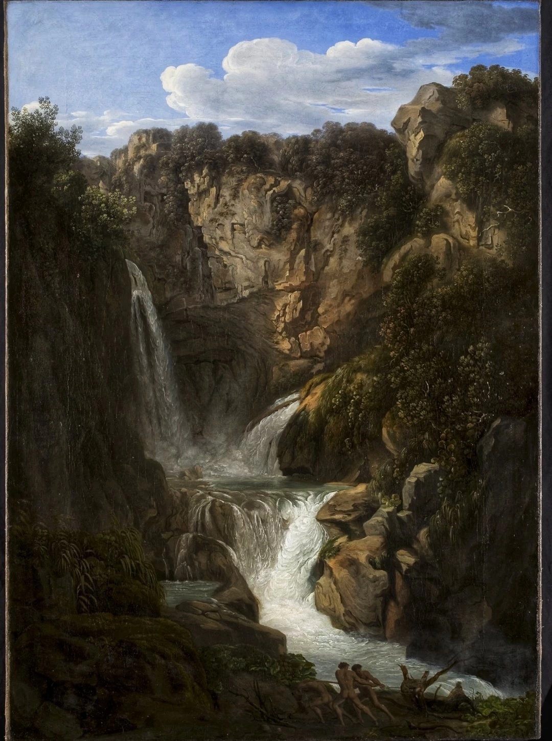 17-Luigi Basiletti-Cascata d'acqua  (l'Aniene a Tivoli) - Pinacoteca Brera Milano 